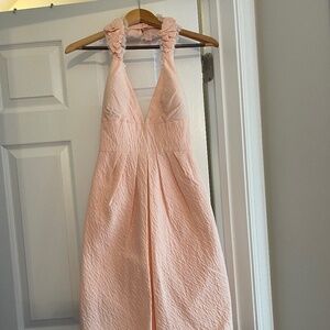 Kay Unger peach summer dress